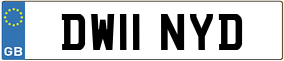 Trailer License Plate